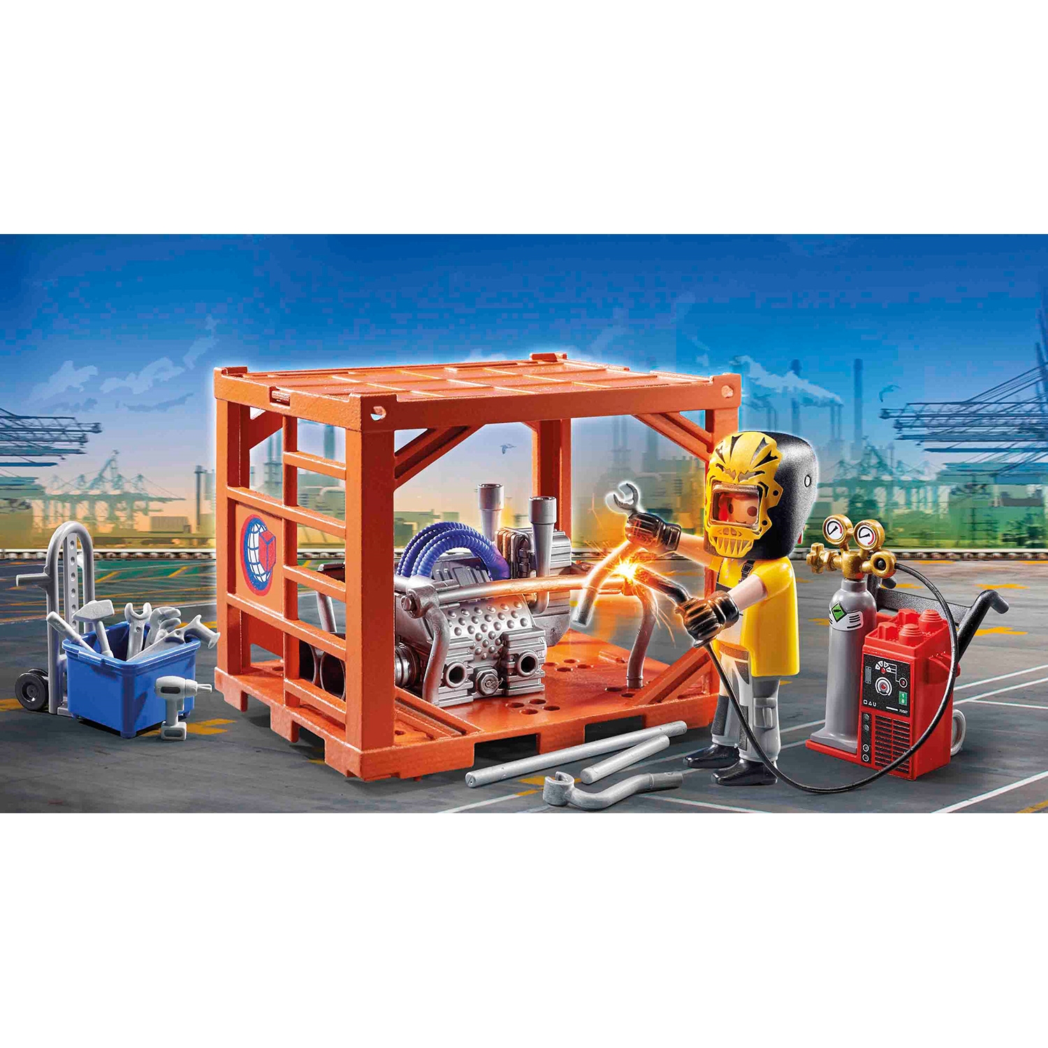 PLAYMOBIL 70774 City Action 70774 Containerfertigung