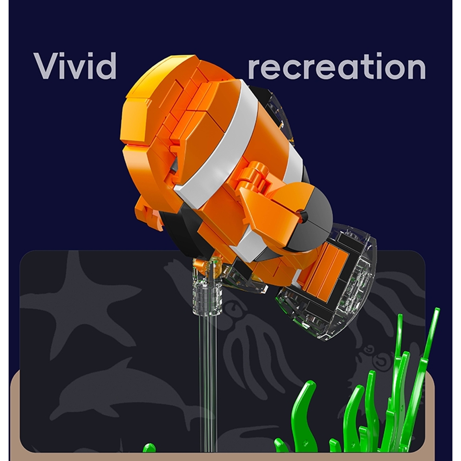 Mould King 10102 Spieluhr Clownfisch