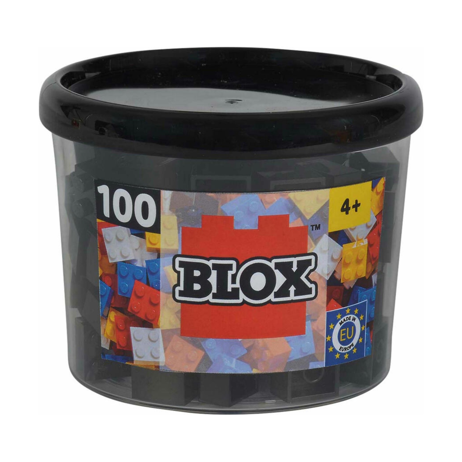 Androni Giocattoli 104114114 Blox 100 schwarze 4er Steine in Dose