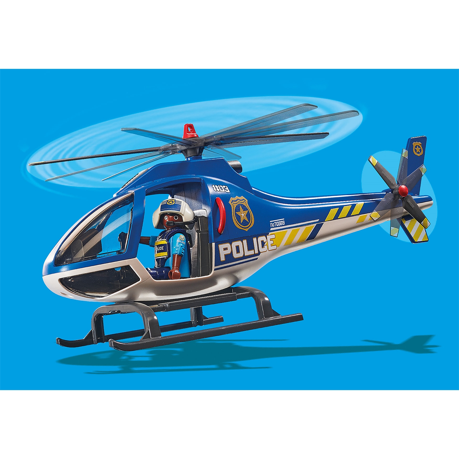 PLAYMOBIL 70569 Polizei-Hubschrauber: Fallschirm-Verfolgung