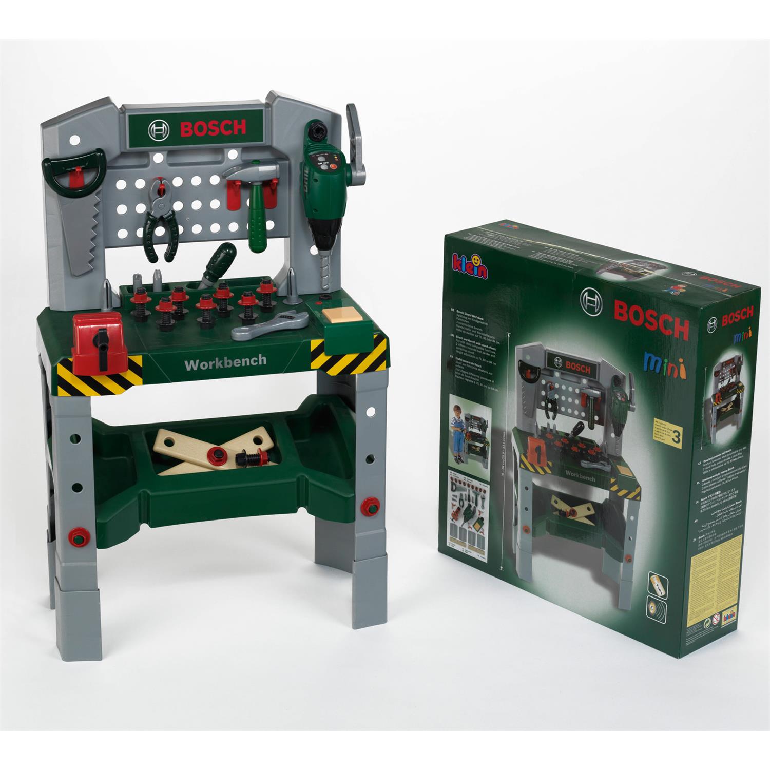 Theo Klein 8637 Bosch - Werkbank mit Sound, höhenverstellbar