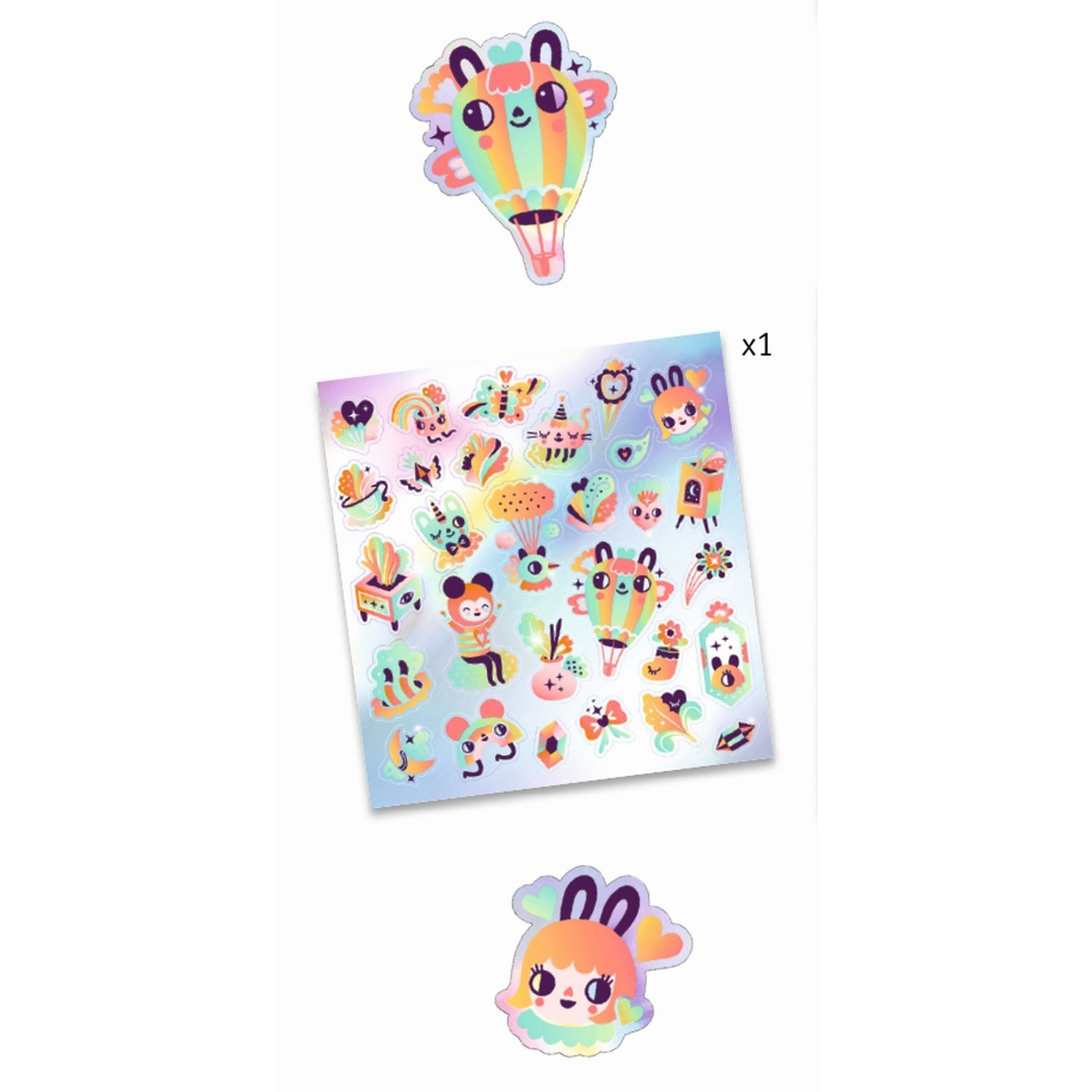 Djeco DJ09264 Sticker Herrlicher Regenbogen