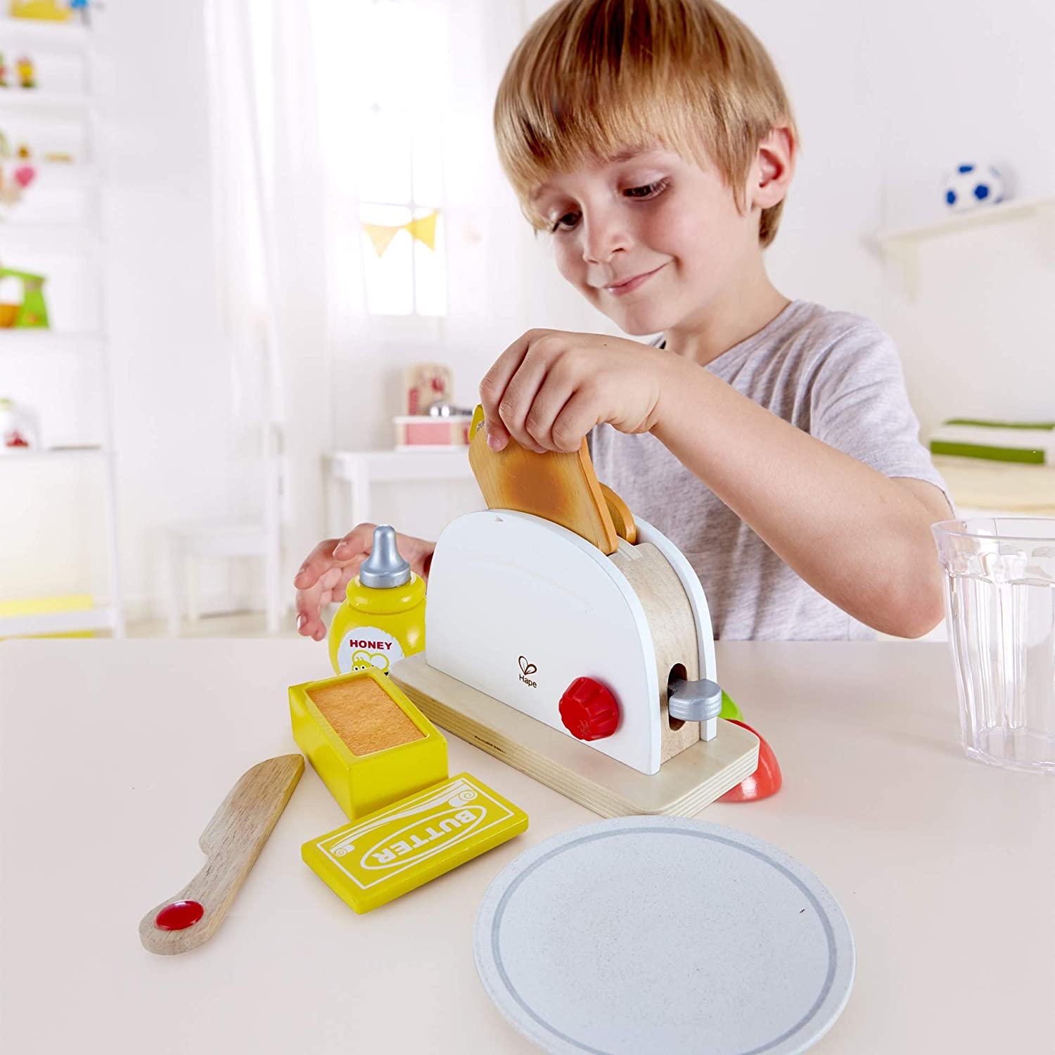 Hape E3148 Pop- up -Toatser-Set