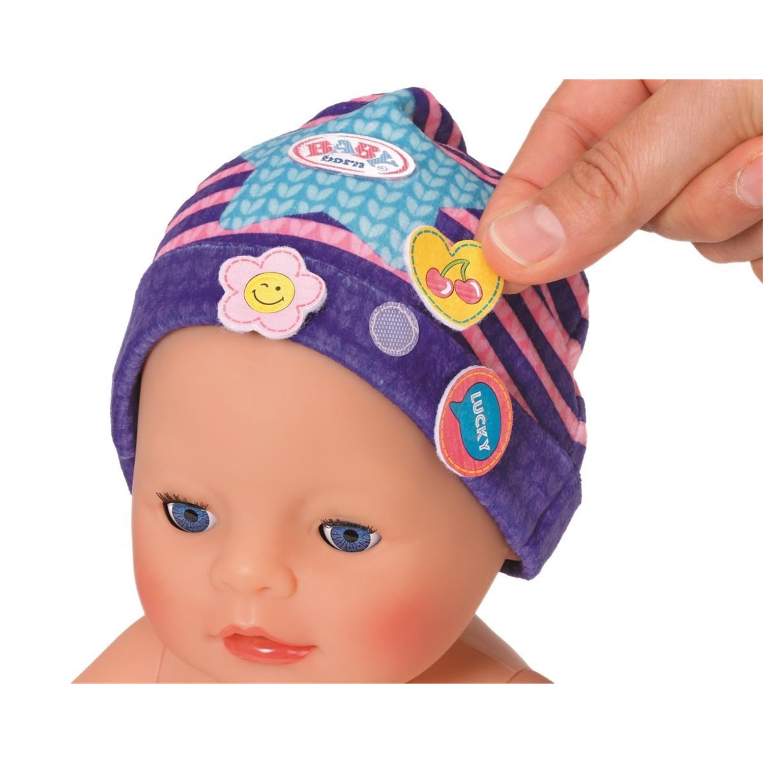 Zapf Creation 825440 Baby born® Mütze mit Batches