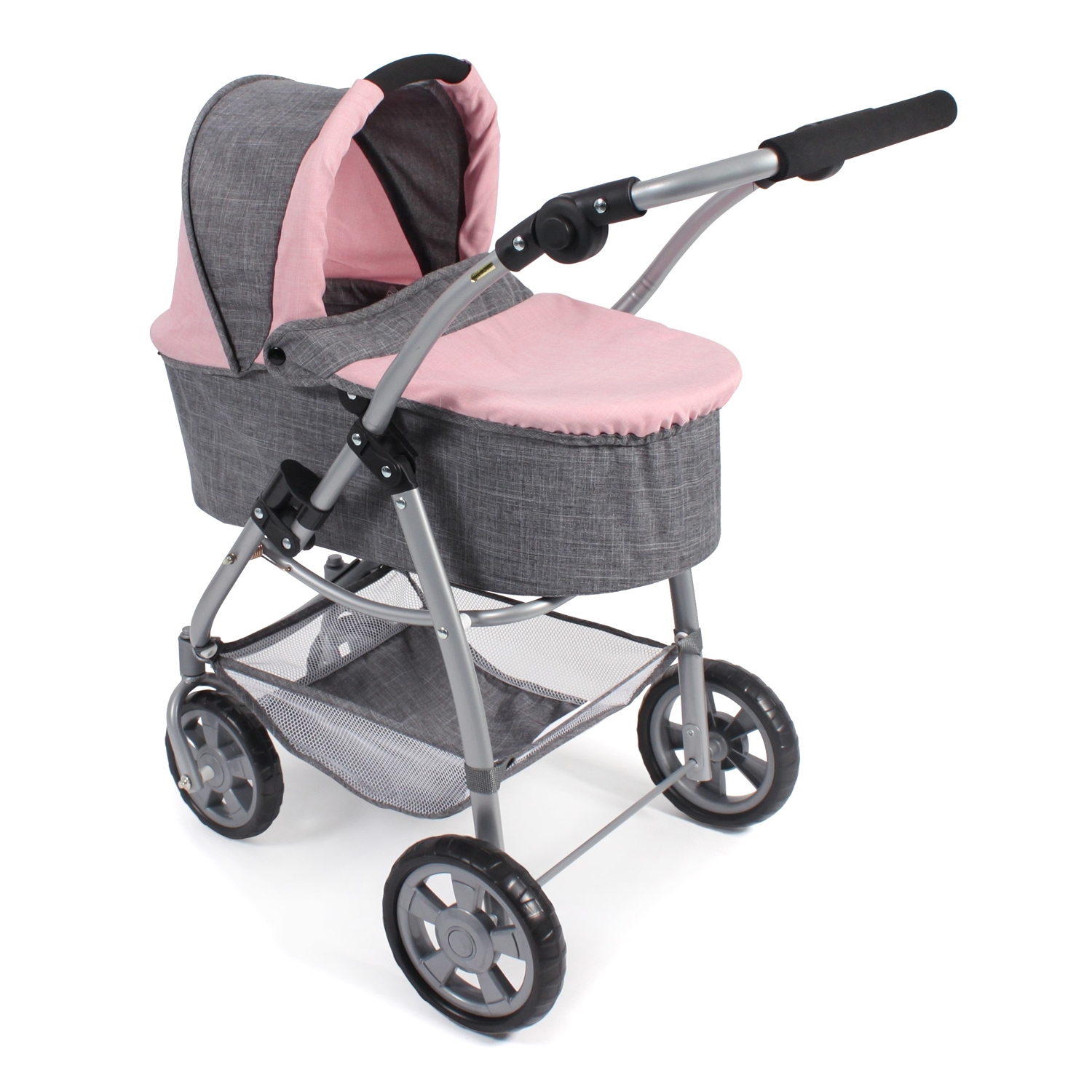 Bayer Chic 2000 637-15 3 in 1 Kombi EMOTION ALL IN, Melange grau-rosa