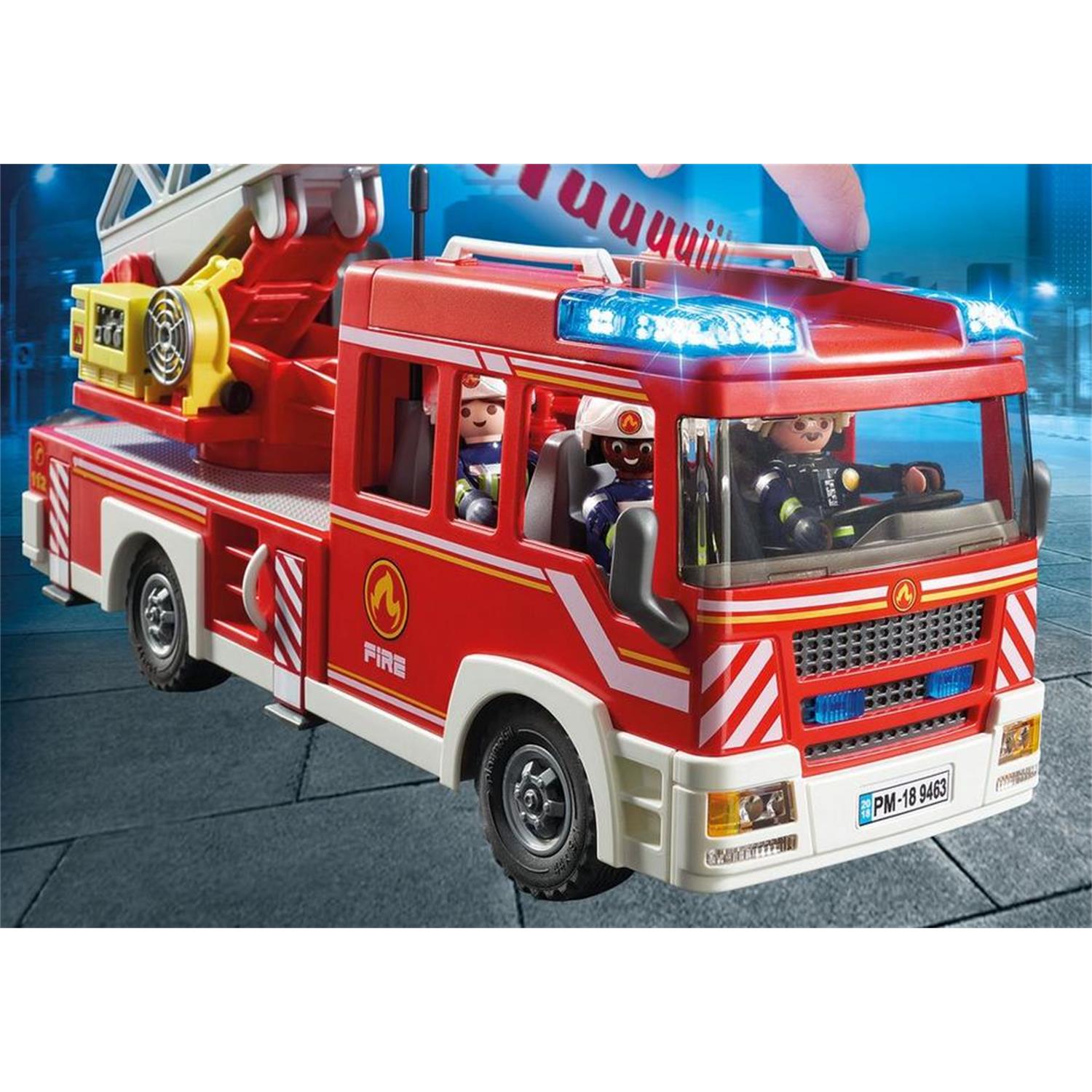 PLAYMOBIL 9463 Feuerwehr-Leiterfahrzeug
