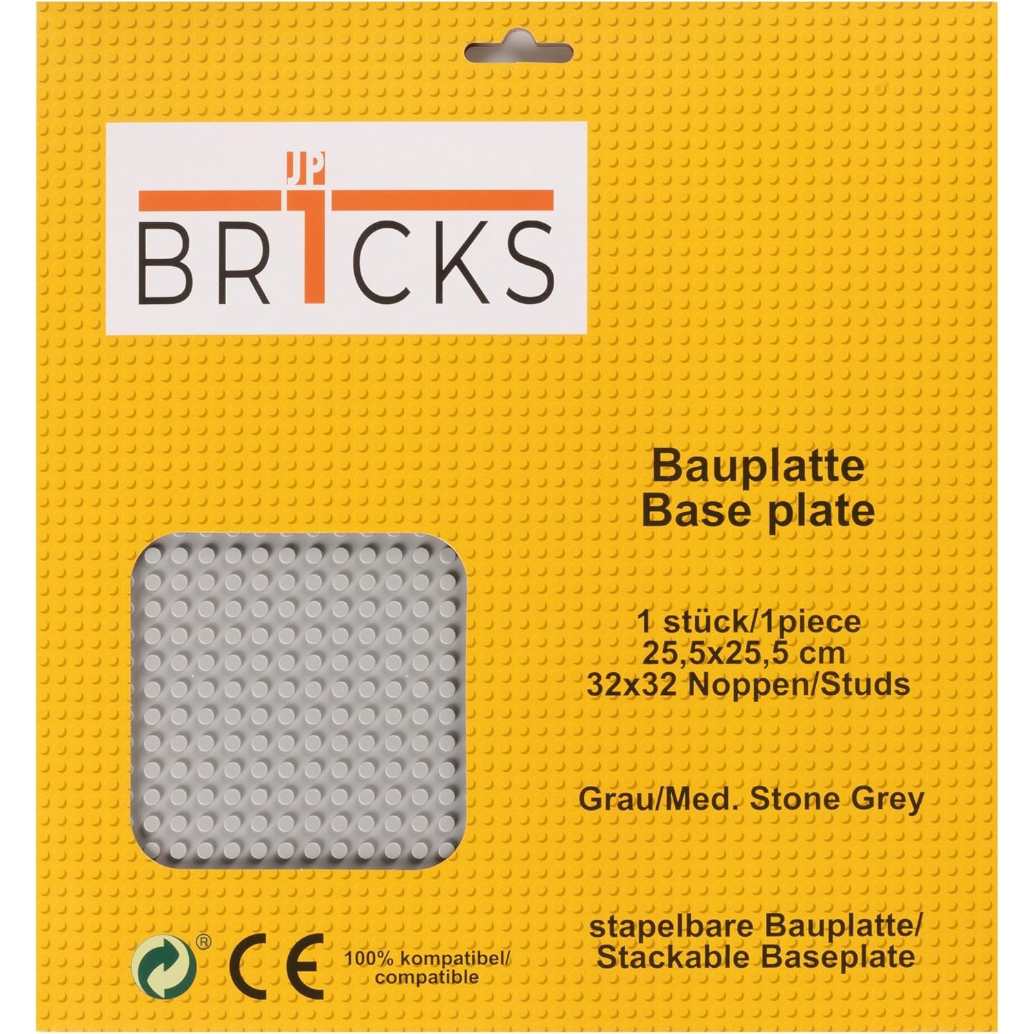 BR1CKS B-00009 Bauplatte 32 x 32 grau