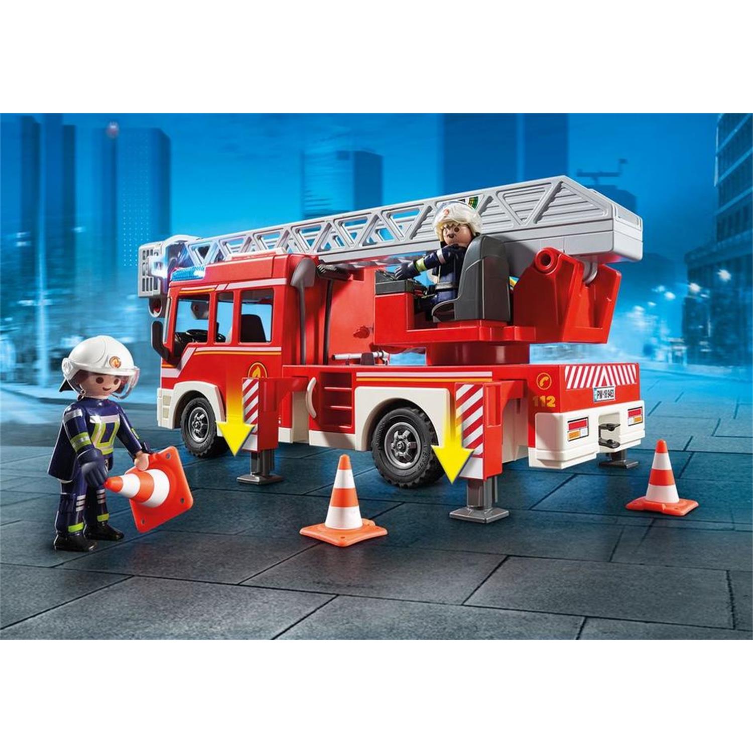PLAYMOBIL 9463 Feuerwehr-Leiterfahrzeug