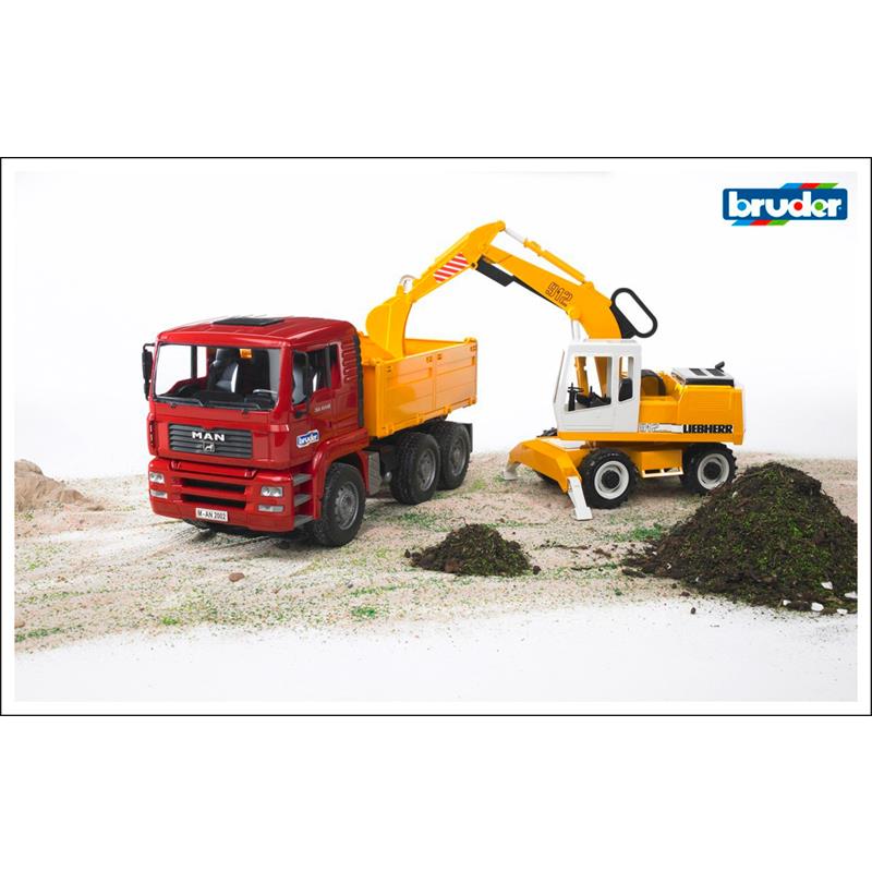 Bruder 02751 MAN TGA Kipper und Schaufelbagger