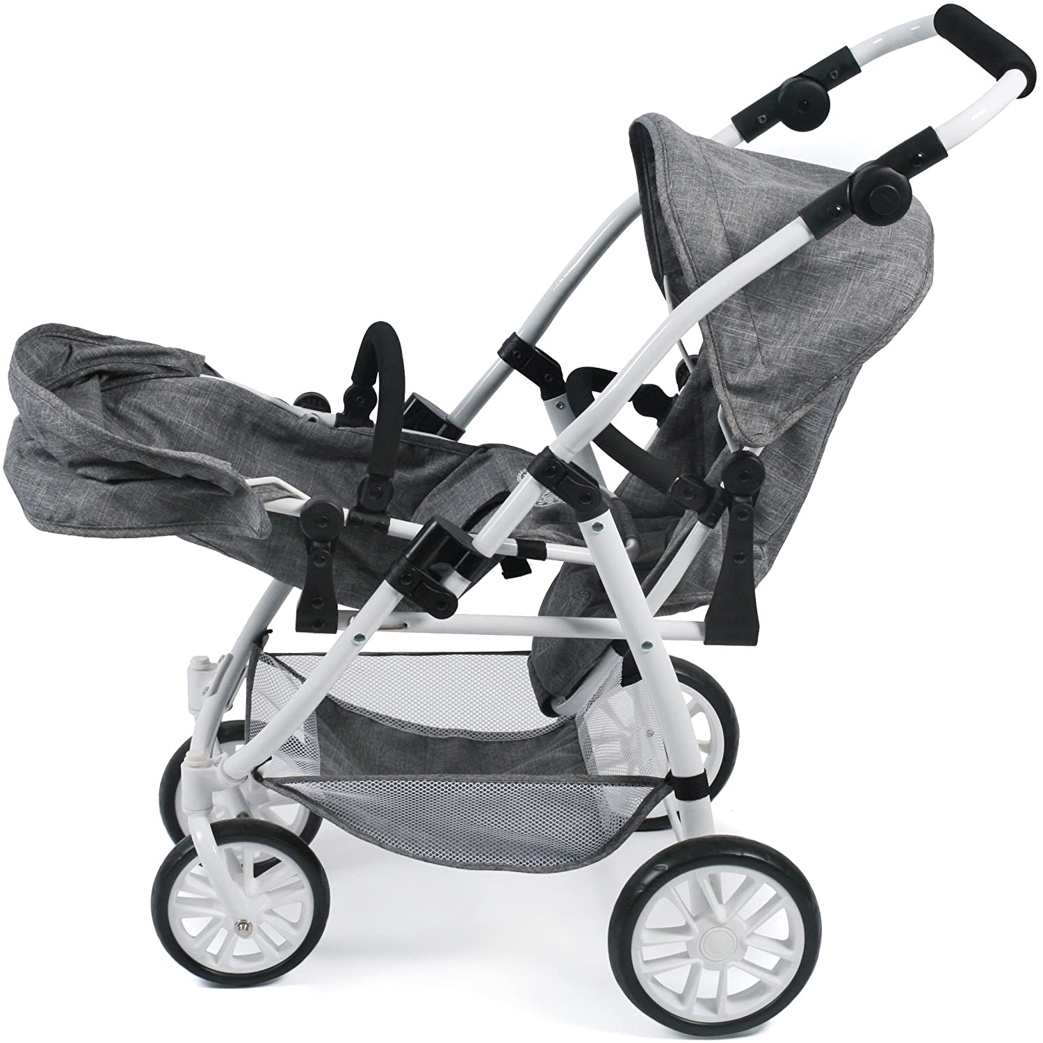 Bayer Chic 2000 691-76 Tandem-Buggy TWINNY, Jeans Grey