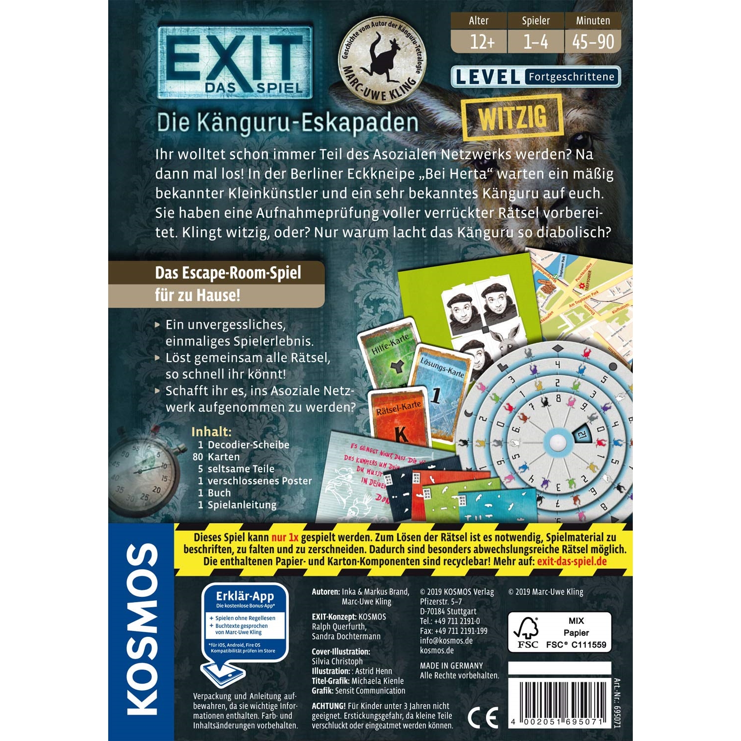 Kosmos 695071 Exit-Das Spiel-Die Känguru-Eskapaden