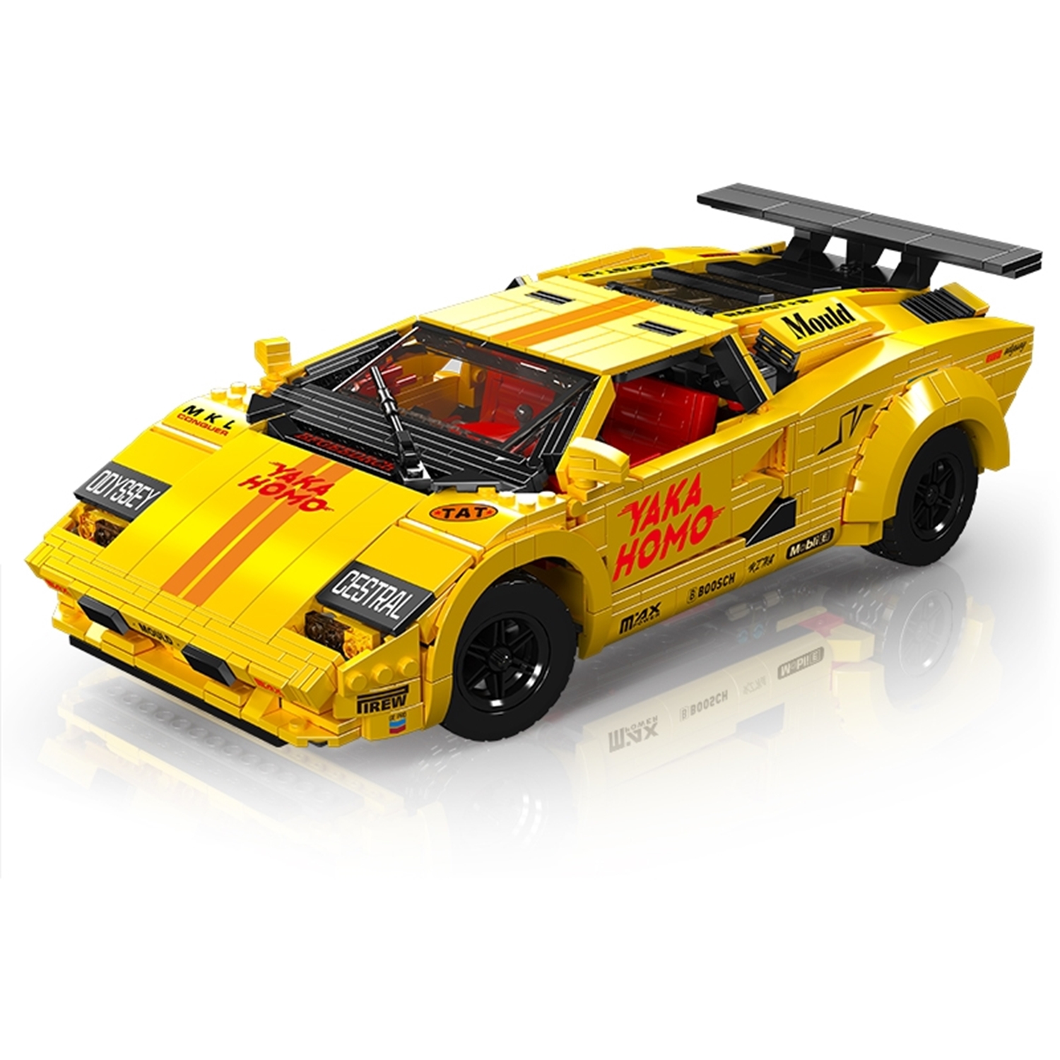 Mould King 13195 RC Sportwagen Lambo-Coutach gelb