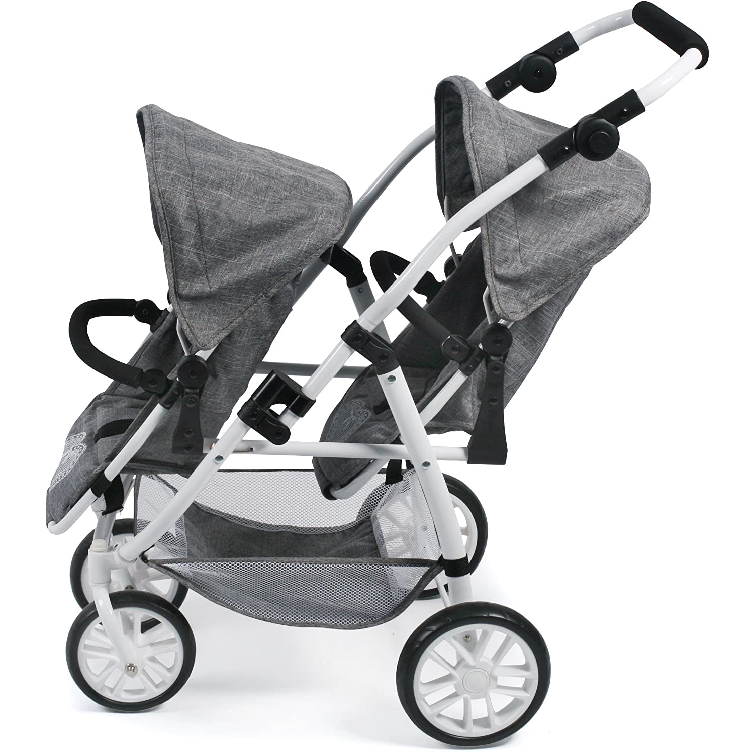 Bayer Chic 2000 691-76 Tandem-Buggy TWINNY, Jeans Grey