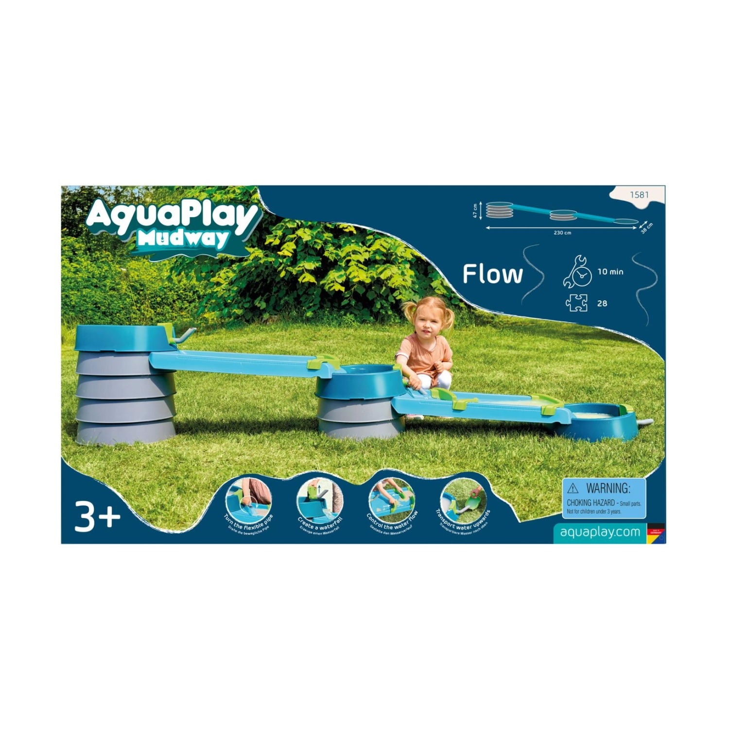 Aquaplay 8700001581 AquaPlay Mudway FLOW Matschbahn