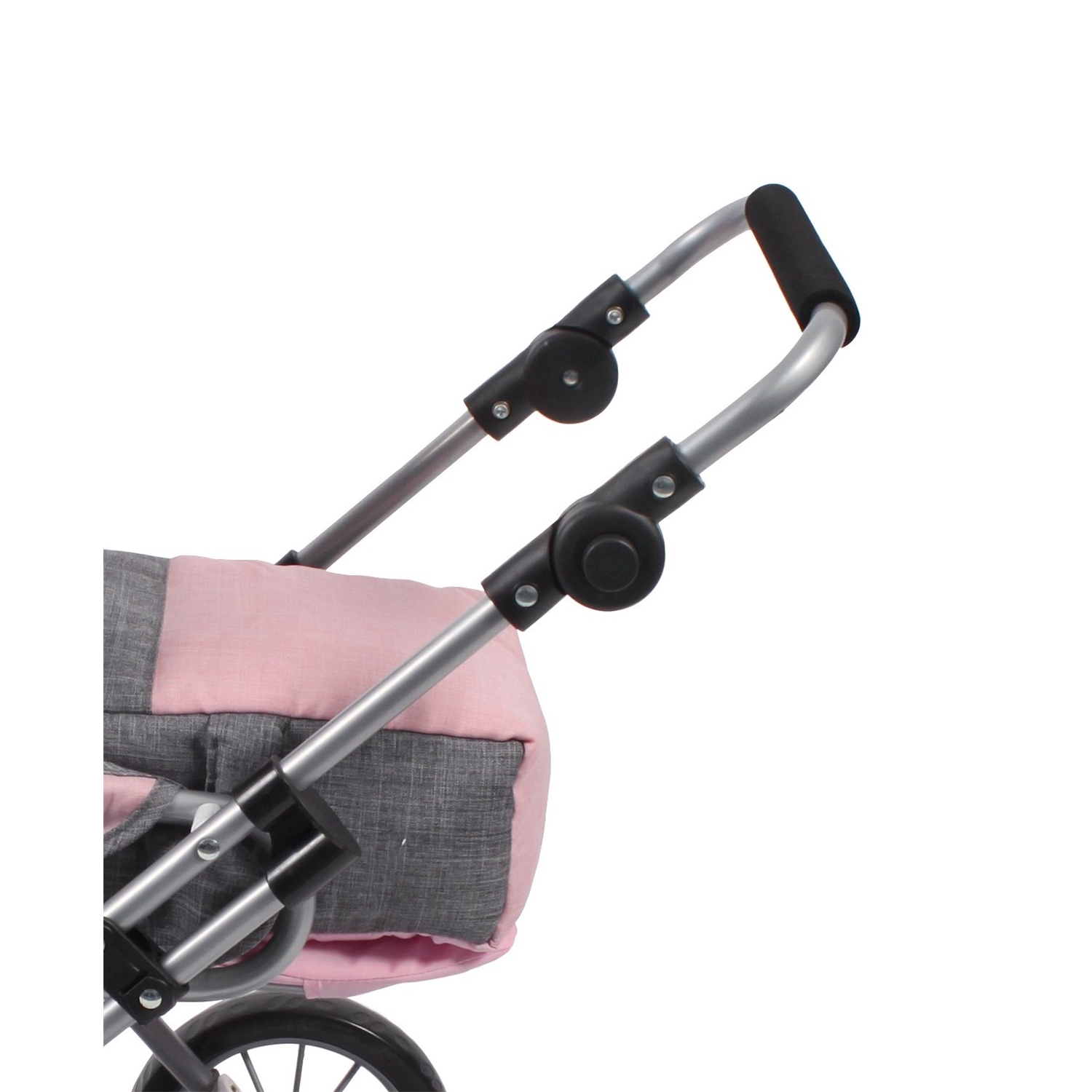 Bayer Chic 2000 560-15 Kombi-Puppenwagen Leni Melange grau-rosa